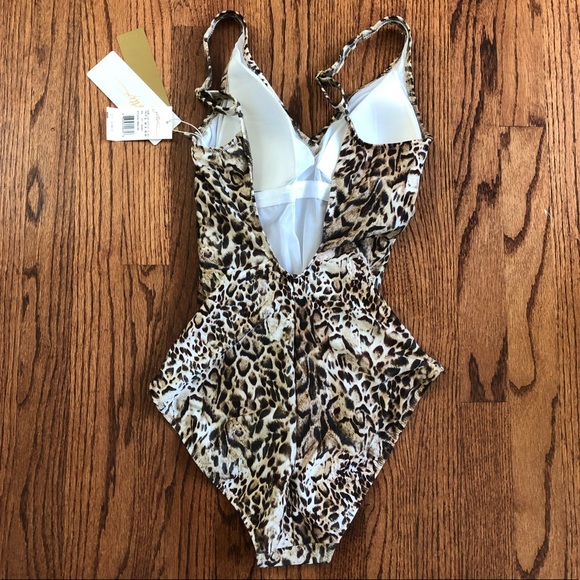 NWT Gottex Leopard One Piece Swimsuit - Picture 4 of 8